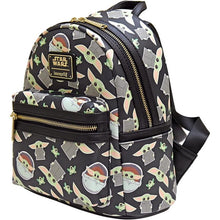 Load image into Gallery viewer, Star Wars Mini Backpack Grogu AOP Loungefly
