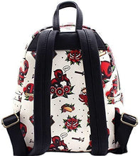 Load image into Gallery viewer, Marvel Mini Backpack Deadpool Tattoo AOP Loungefly
