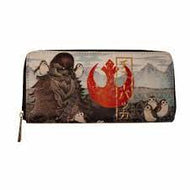 Star Wars Zip Around Wallet Chewbacca and Porg Concept One