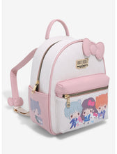 Load image into Gallery viewer, Fruits Basket x Hello Kitty and Friends Mini Backpack and Cardholder Set Chibi Characters Bioworld
