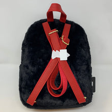 Load image into Gallery viewer, Gloomy Bear Mini Backpack Gloomy Bear Black Embroidered Fuzzy Bioworld
