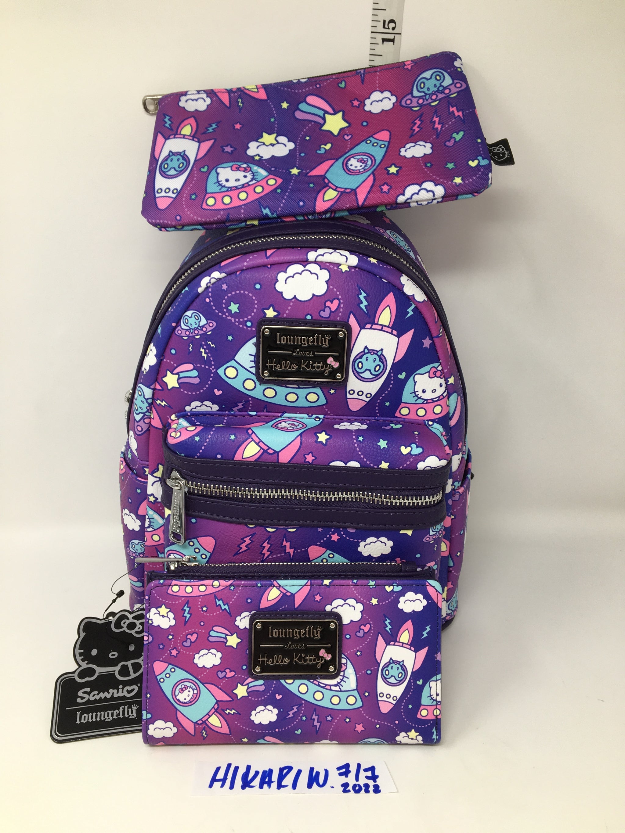 Loungefly x Hello Kitty Spaceship Allover-Print Mini  display picture 3