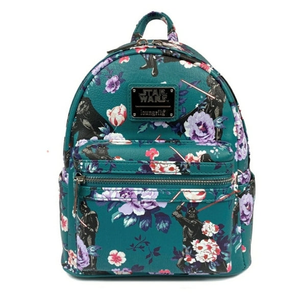 Loungefly Disney Star Wars Darth Vader Floral Mini Backpack