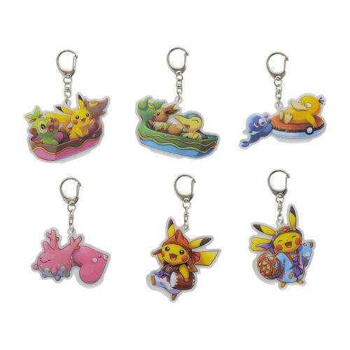 Pikachu Acrylic Keychain Key Holder Box Pokémon Center Okinawa Japan B ...