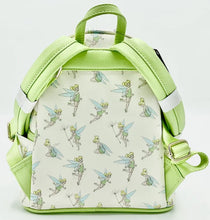 Load image into Gallery viewer, Disney Mini Backpack Tinkerbell AOP Green Loungefly

