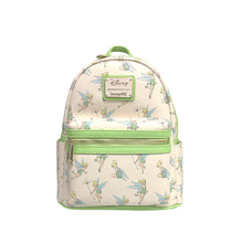 Load image into Gallery viewer, Disney Mini Backpack Tinkerbell AOP Green Loungefly
